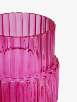 Next Small Ribbed Glass Vase^ Vases
