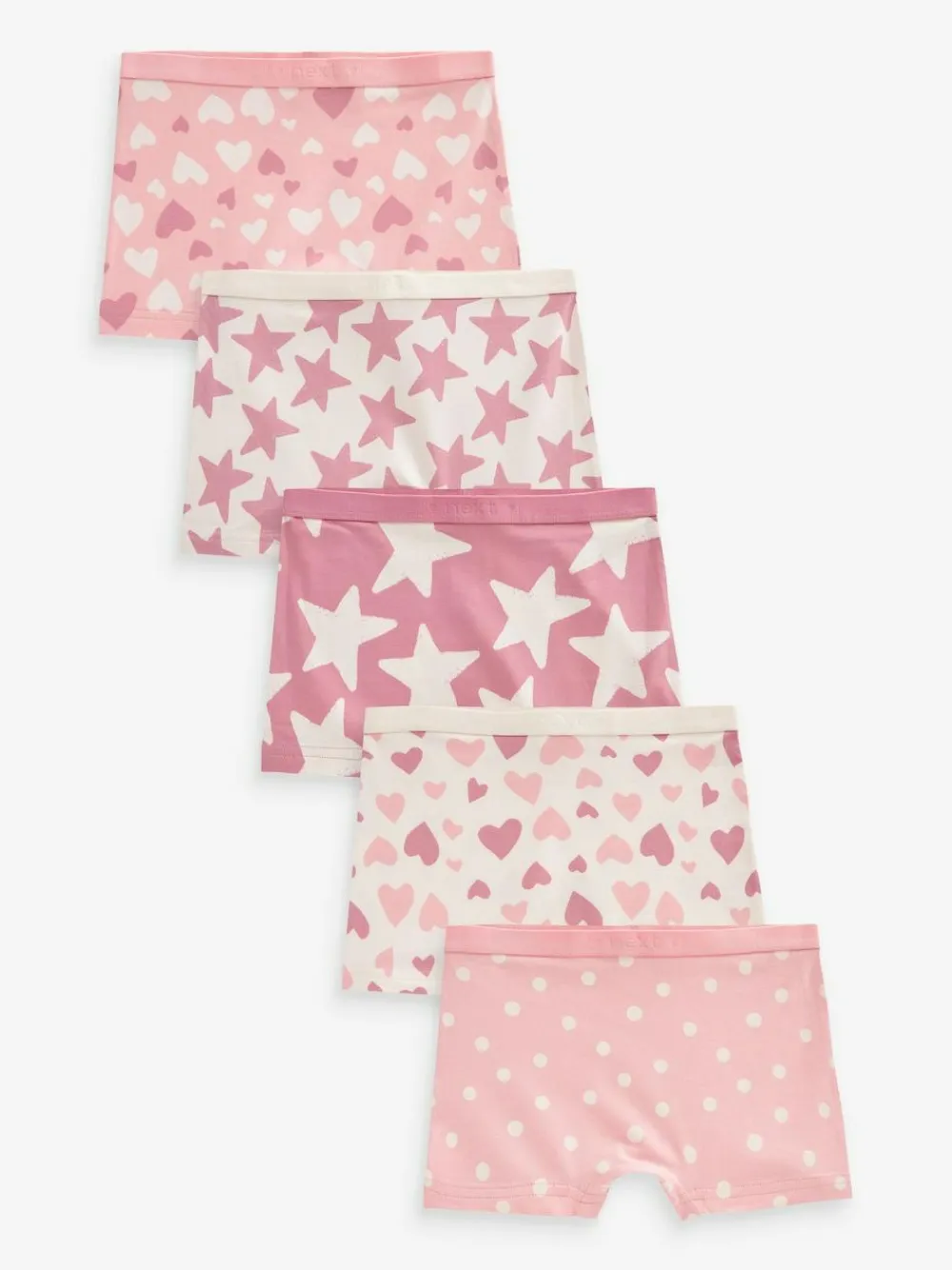 Sale Next Pink Stampy Short Briefs 5 Pack (2-16yrs)