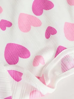 Discount Next Pink Star 5 Pack Long Sleeve Baby Bodysuits