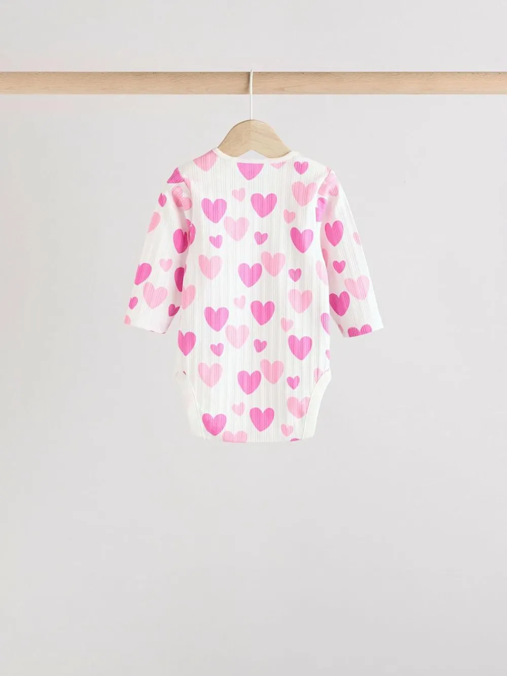 Discount Next Pink Star 5 Pack Long Sleeve Baby Bodysuits