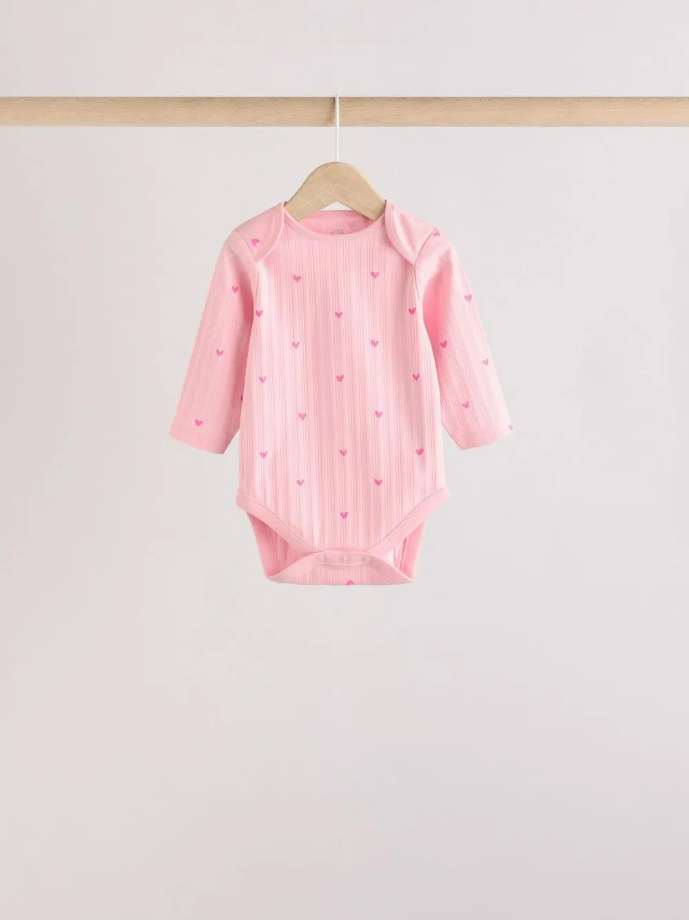 Discount Next Pink Star 5 Pack Long Sleeve Baby Bodysuits