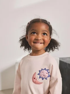 Online Next Long Sleeve Top and Flare Set (3mths-7yrs) Pink Stars