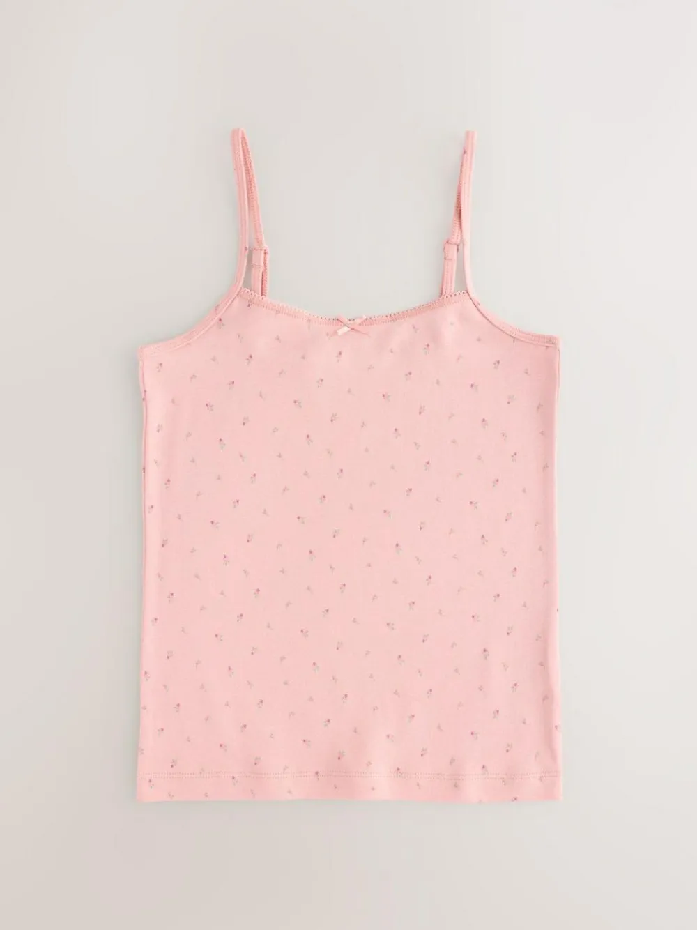 Clearance Next Strappy Printed Cami Vests 3 Pack (1.5-16yrs) Pink