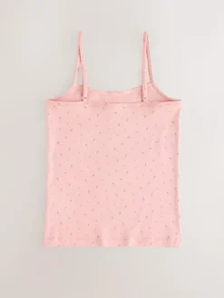 Clearance Next Strappy Printed Cami Vests 3 Pack (1.5-16yrs) Pink
