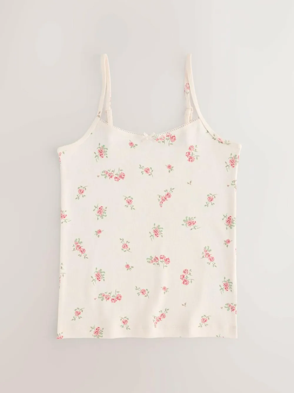 Clearance Next Strappy Printed Cami Vests 3 Pack (1.5-16yrs) Pink