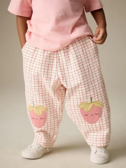 Next Embellished Barrel Trousers (3mths-7yrs) Pink Strawberry