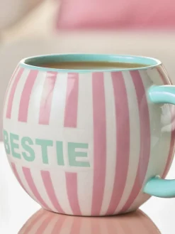 Clearance Next Pink Stripe Bestie Mug