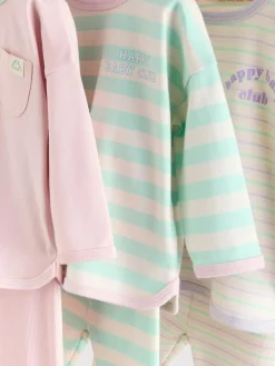 Next Pink Stripe Long Sleeve Top And Leggings Set 6 Piece (0mths-3yrs)^ Tops