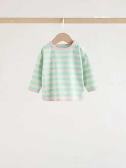 Next Pink Stripe Long Sleeve Top And Leggings Set 6 Piece (0mths-3yrs)^ Tops