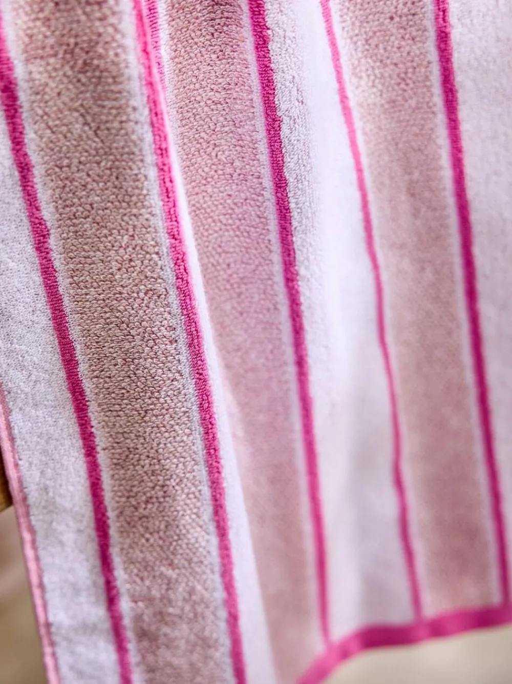 Next Pink Stripe Towel