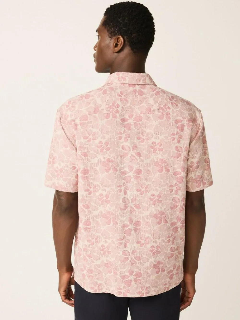 Next Textured Floral Print Short Sleeve Shirt^ Shirts