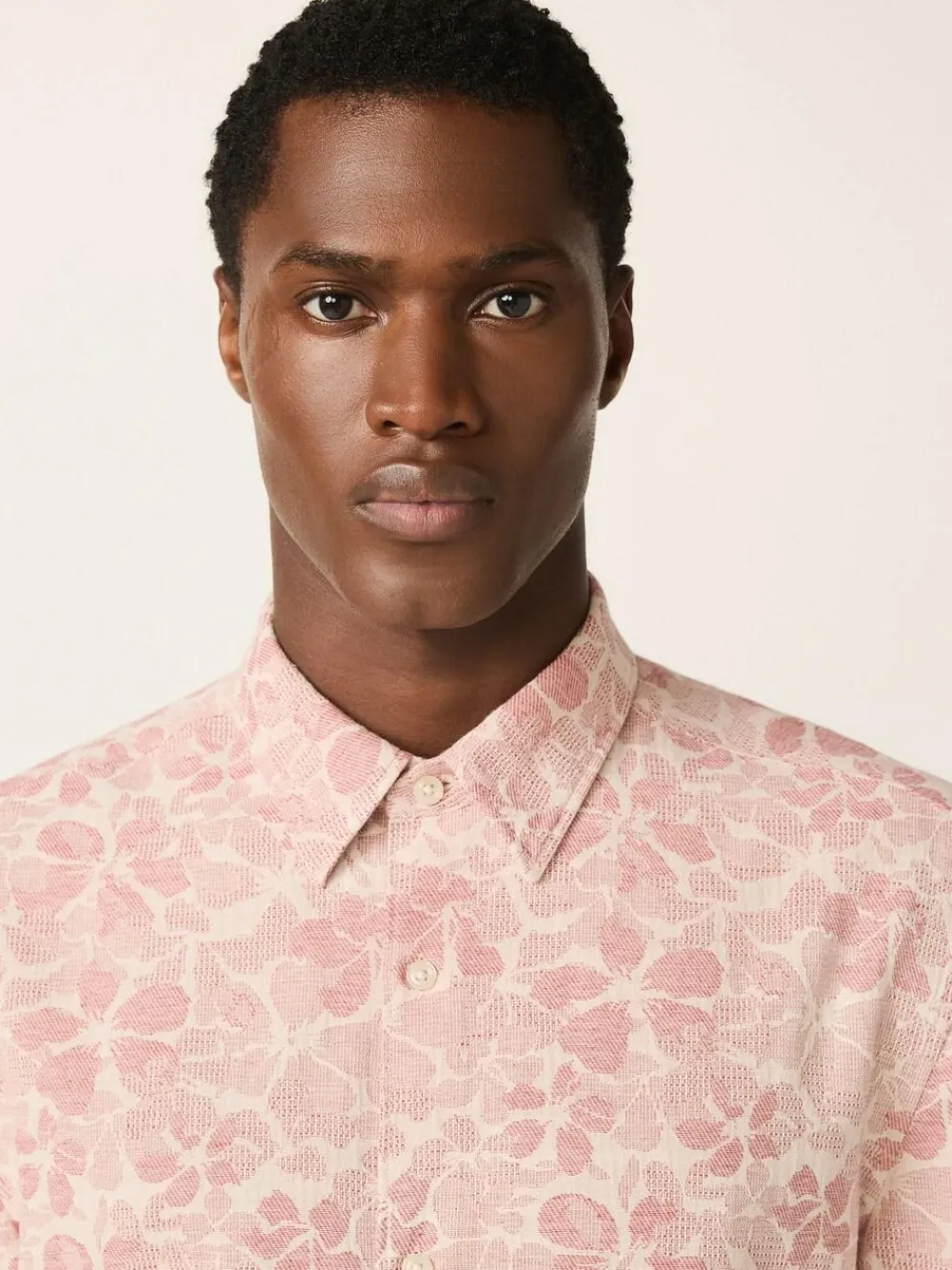 Next Textured Floral Print Short Sleeve Shirt^ Shirts