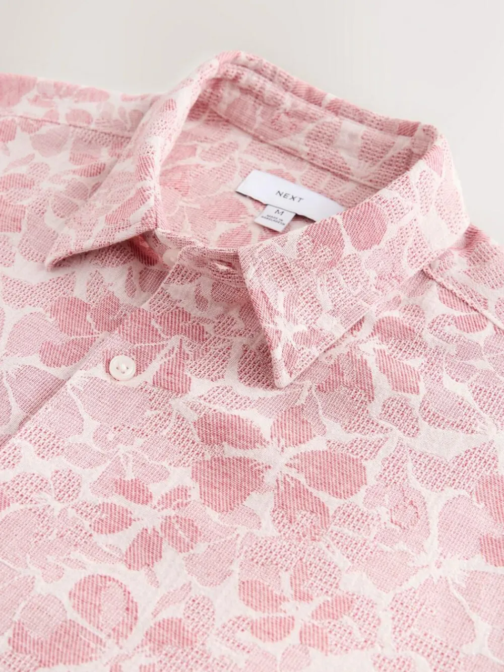 Next Textured Floral Print Short Sleeve Shirt^ Shirts