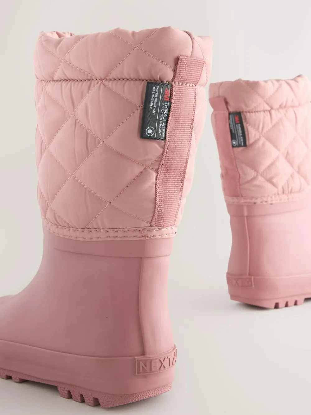 New Next Pink Thinsulate Lined Cuff Wellies