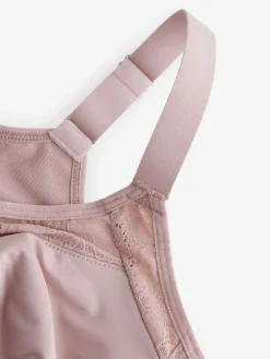 Online Next Total Support Front Fastening Back Smooth & Support Bra Pink