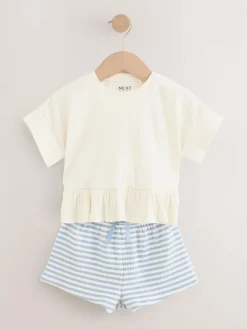 Best Next Pink T-Shirt & Short 2 Pack Set (3mths-7yrs)