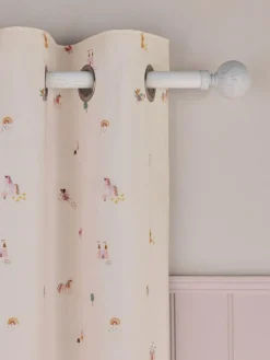 Outlet Next Pink Unicorn Castle Eyelet Blackout Curtains