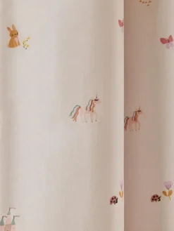 Outlet Next Pink Unicorn Castle Eyelet Blackout Curtains