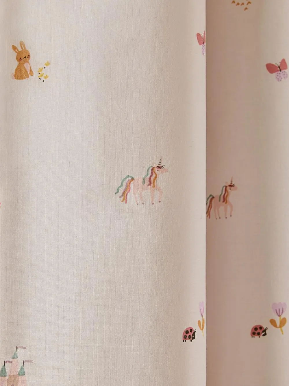 Outlet Next Pink Unicorn Castle Eyelet Blackout Curtains