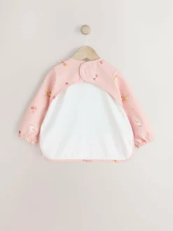 Next Pink Unicorn Fairies Weaning And Feeding Sleeved Bib^ Unisex|Bibs