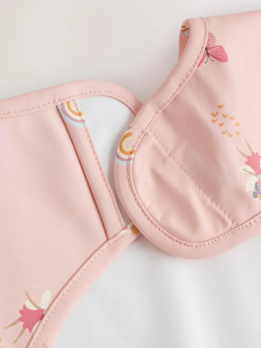 Next Pink Unicorn Fairies Weaning And Feeding Sleeved Bib^ Unisex|Bibs