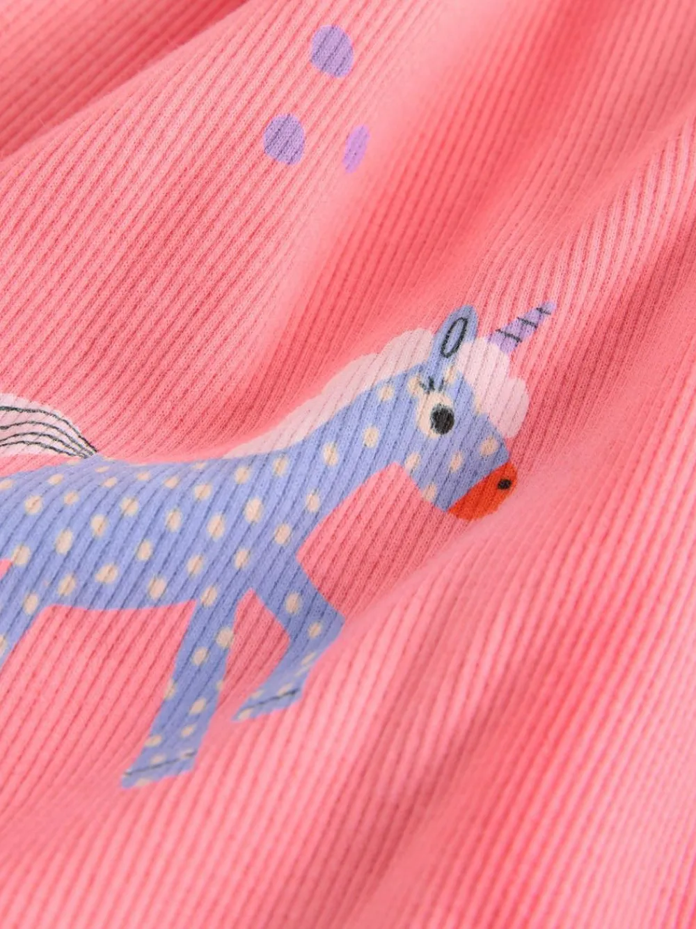 Next Pink Unicorn Long Sleeve Ribbed Dress (3mths-7yrs)^ Baby Winter Clothing|Dresses
