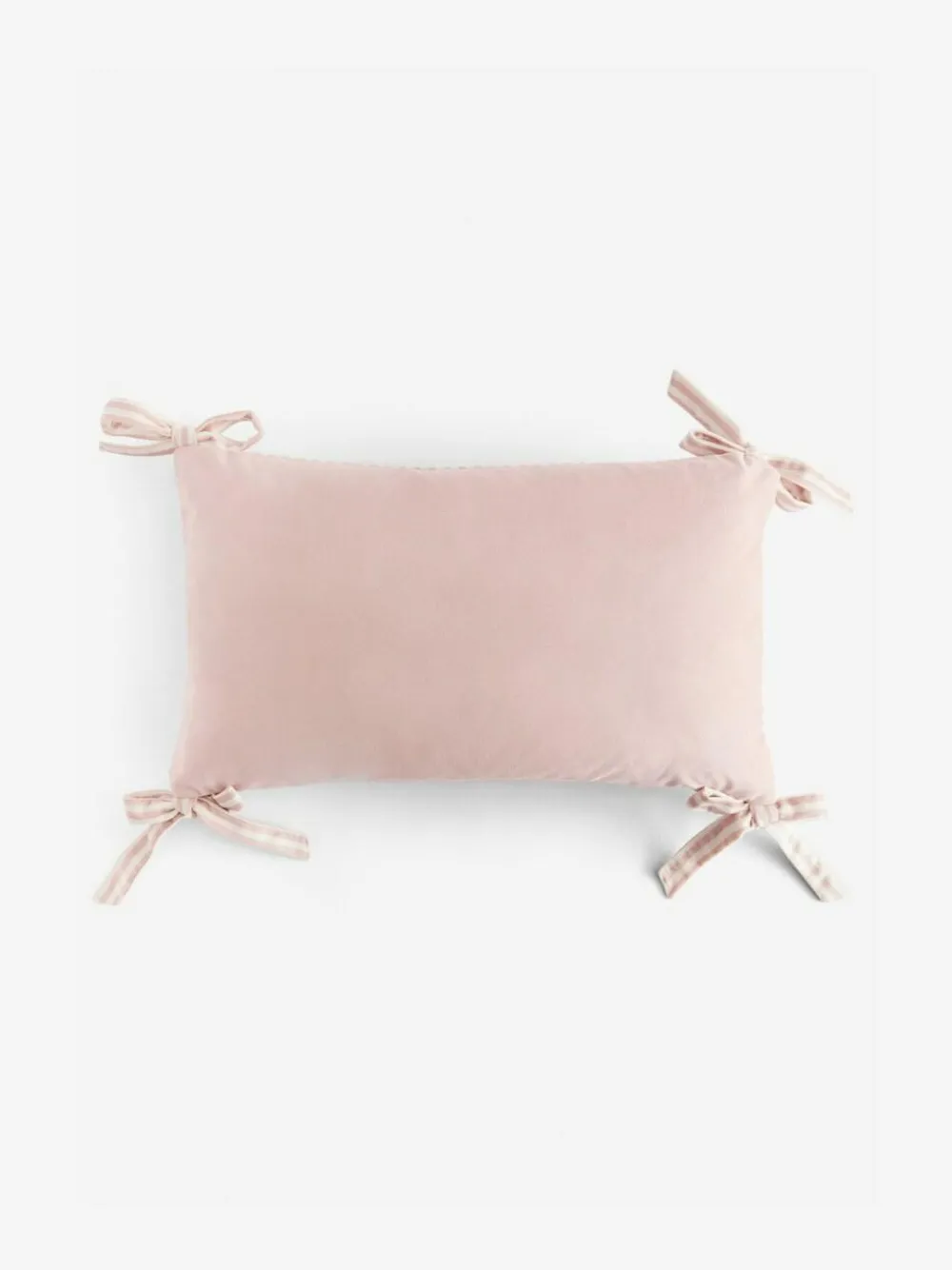 Next Pink Velvet Embellished Bow Cushion^ Cushions & Throws