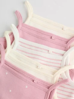 Next Pink Vest Baby Bodysuits 5 Pack^ Bodysuits & Vests|Vests