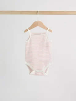 Next Pink Vest Baby Bodysuits 5 Pack^ Bodysuits & Vests|Vests