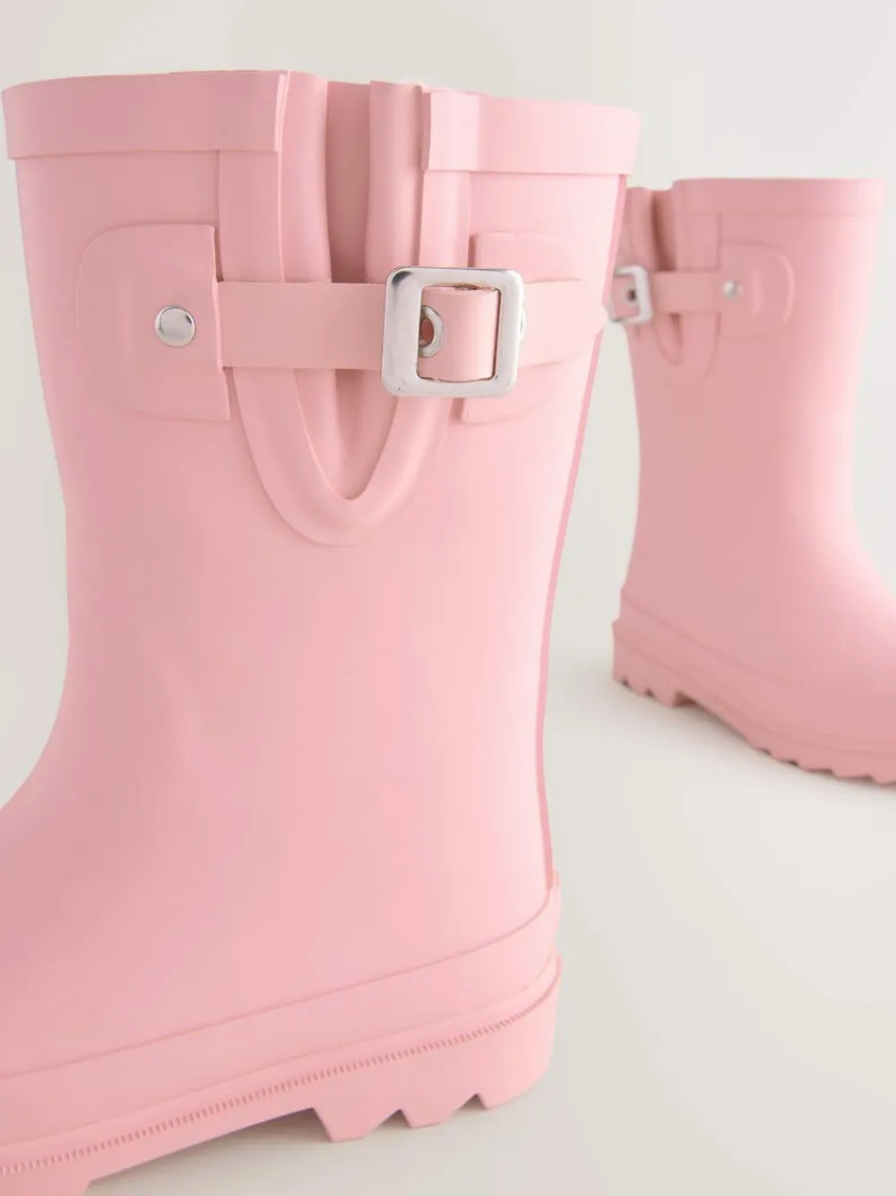Outlet Next Warm Lined Buckle Wellies Pink