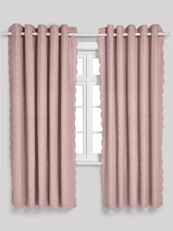 Next Pink Wave Edge Heart Eyelet Blackout Curtains^ Curtains & Blinds