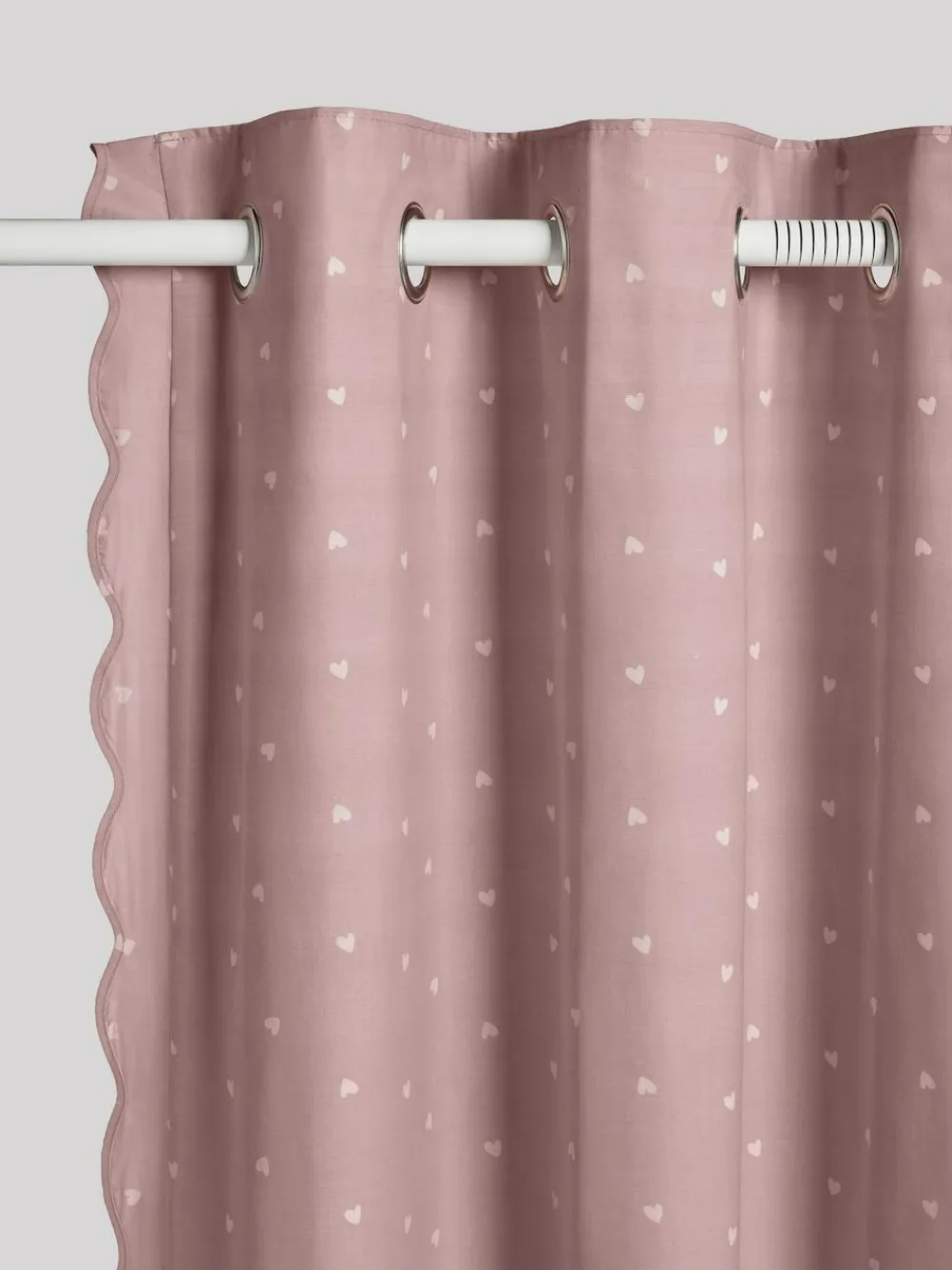 Next Pink Wave Edge Heart Eyelet Blackout Curtains^ Curtains & Blinds