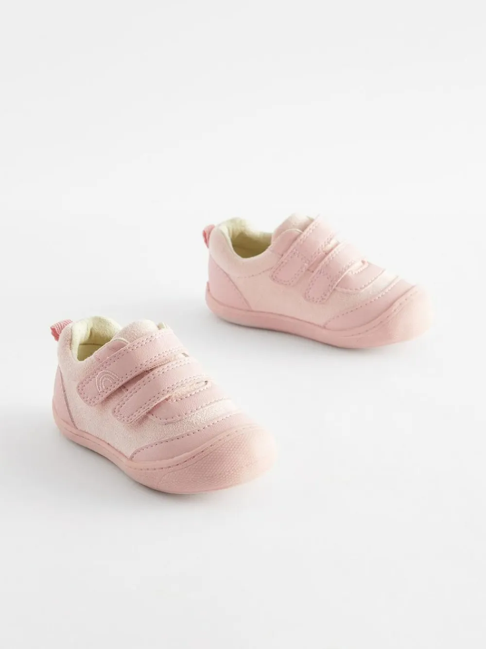 Next Pink Wide Fit (G) Crawler Trainers