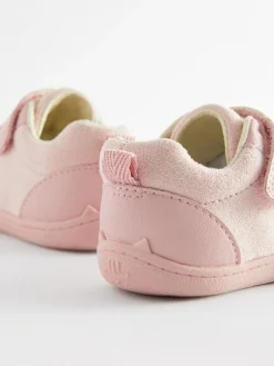 Next Pink Wide Fit (G) Crawler Trainers