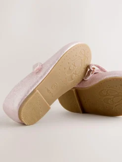 Next Wide Fit (G) Mary Jane Touch Fastening Occasion Shoes Pink