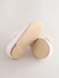 Hot Next Wide Fit (G) Satin Flower Girl Occasion Mary Jane Shoes Pink