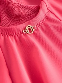 New Next Wrap Tummy Control Swimsuit Pink