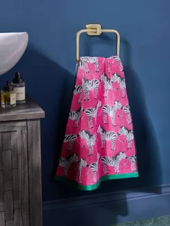 Discount Next Pink Zebra 100% Cotton Towels