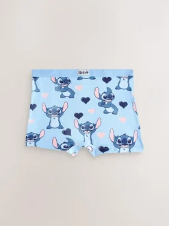 Next Pink/Blue Disney Stitch and Angel Shorts 5 Pack (2-16yrs)^ Underwear
