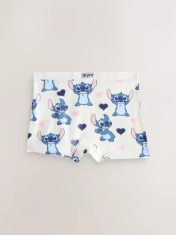 Next Pink/Blue Disney Stitch and Angel Shorts 5 Pack (2-16yrs)^ Underwear
