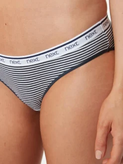 Next Bikini Cotton Logo Knickers 4 Pack^Women Panties|All Lingerie