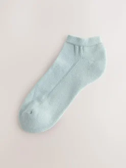 Discount Next Cushion Sole Trainer Socks 4 Pack Pink/Blue/Neutral