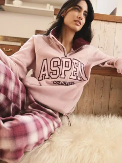 Next Half Zip Graphic Fleece^Women Loungewear|Coats & Jackets