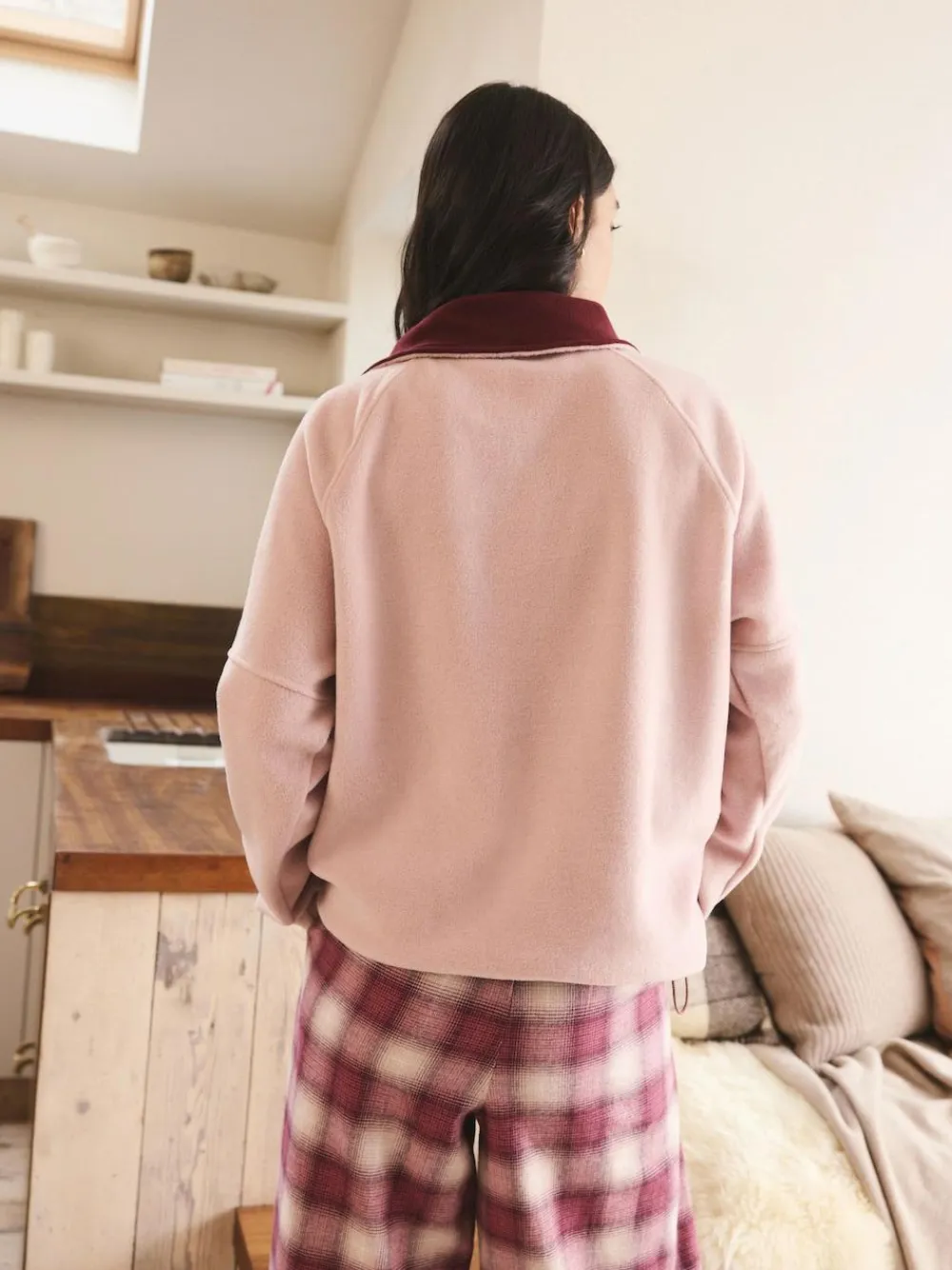 Next Half Zip Graphic Fleece^Women Loungewear|Coats & Jackets