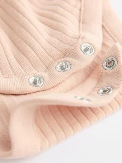 Outlet Next Baby Long Sleeve Frill Bodysuits 4 Pack (0mths-2yrs) Pink/Cream