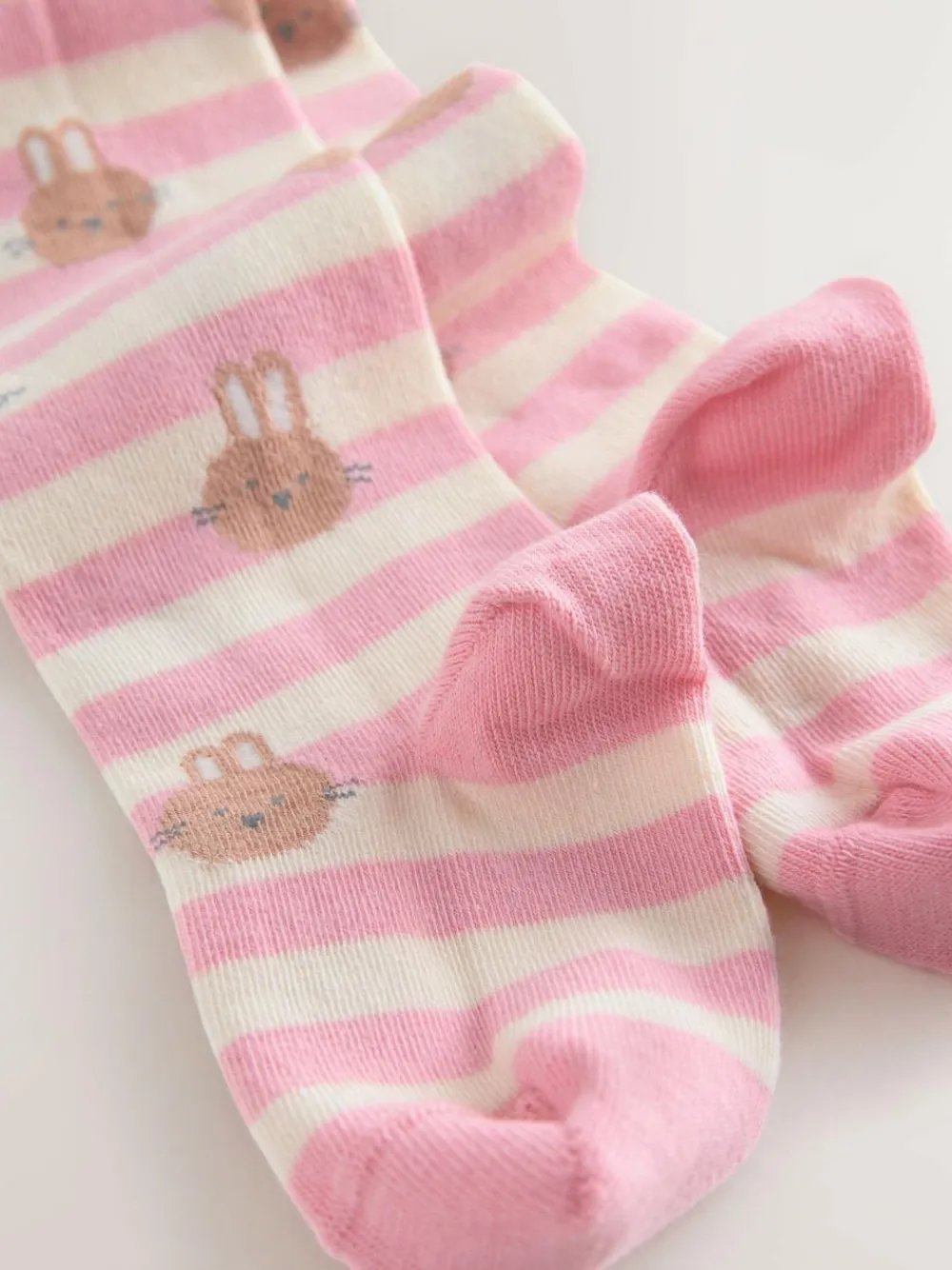 Next Pink/Cream Cotton Rich Bunny Character Tights^ Socks & Tights|Socks & Tights