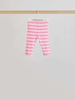 Next Pink/Cream Flower Baby Long Sleeve Top and Leggings Set 8 Piece (0mths-2yrs)^ Sets & Co-Ords|Sets & Co-Ords