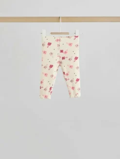Next Pink/Cream Flower Baby Long Sleeve Top and Leggings Set 8 Piece (0mths-2yrs)^ Sets & Co-Ords|Sets & Co-Ords