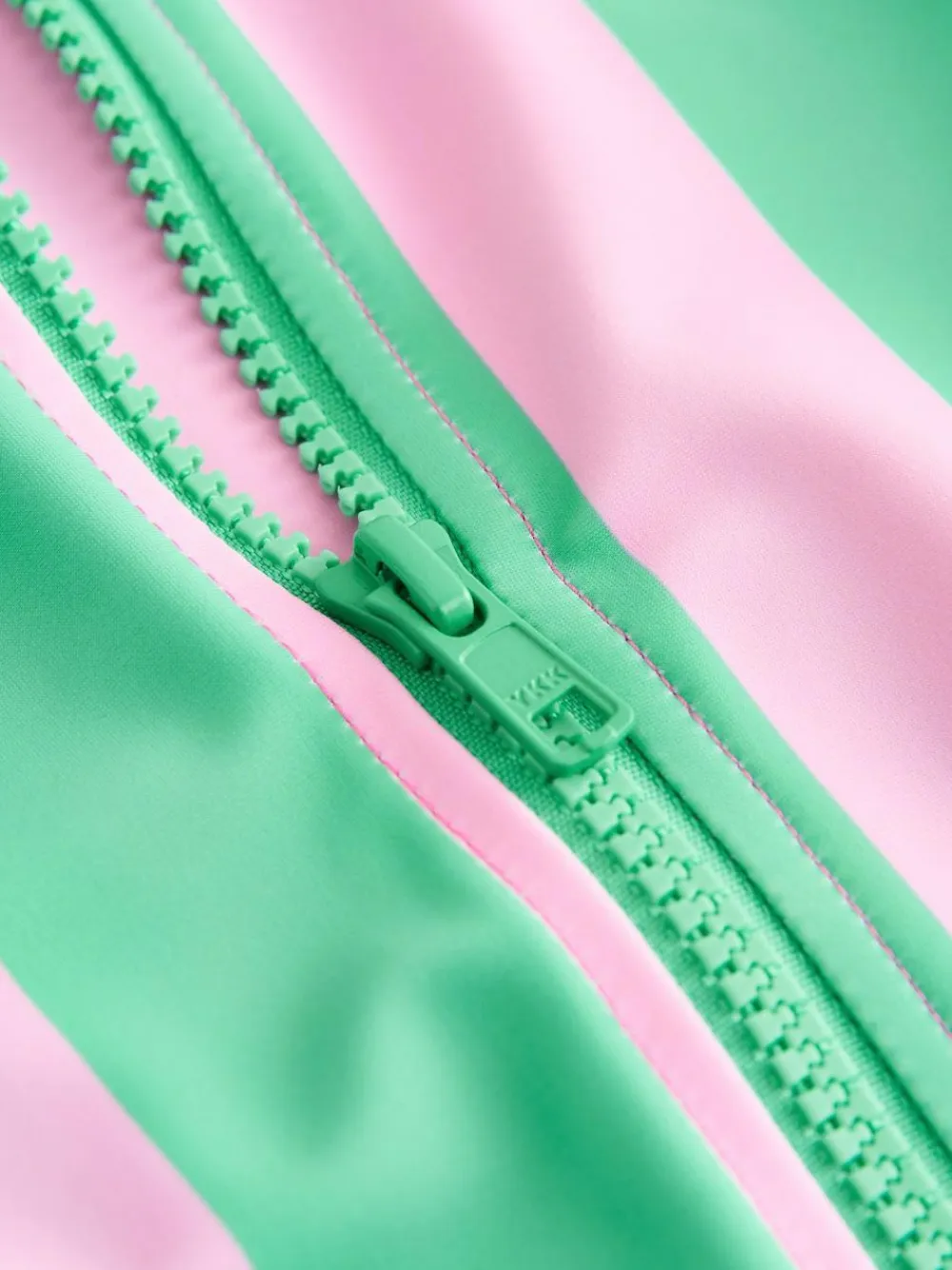 Hot Next Sunsafe Rash Vest Bikini And Scrunchie Swim Set (3-16yrs) Pink/Green Stripe