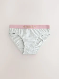 Clearance Next Bikini Briefs 7 Pack (5-16yrs) Pink/Grey